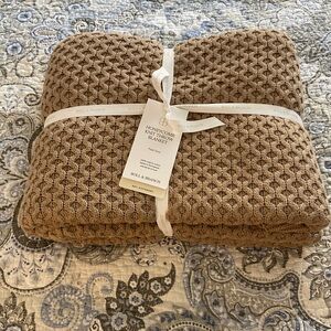 Boll & Branch Honeycomb Knit Throw Blanket